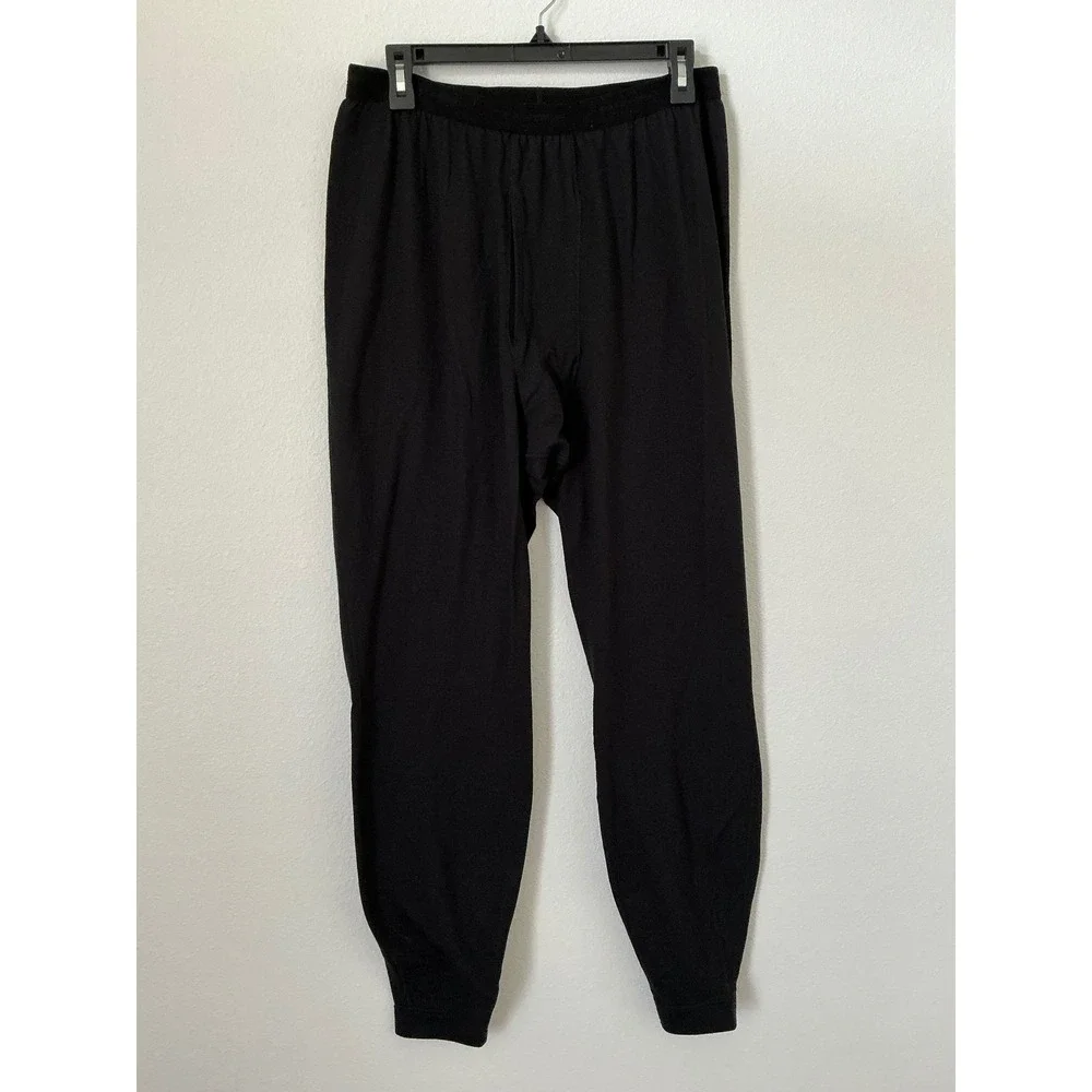 Patagonia Capilene Base Layer Bottoms Mens XXL Black Thermal Pants F16 44420
